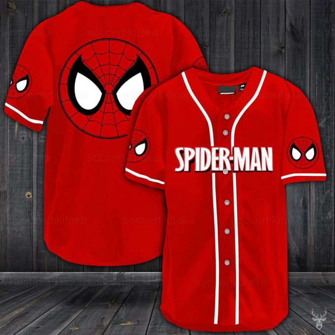 Spiderman Shirt, Spiderman Jersey Shirt, Spiderman Baseball Jersey, Spiderman Baseball Shirt 4