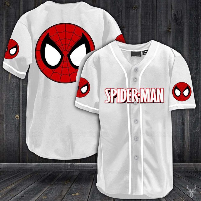Spiderman Shirt, Spiderman Jersey Shirt, Spiderman Baseball Jersey, Spiderman Baseball Shirt 5