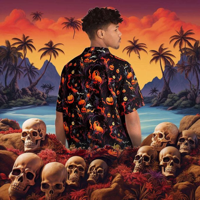 Spooky Abstract Halloween Hawaiian Shirt 6