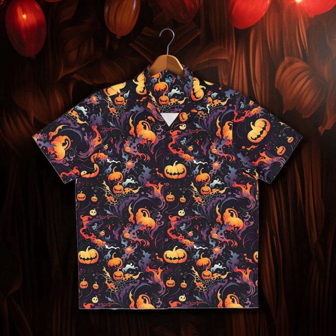 Spooky Abstract Halloween Hawaiian Shirt 7