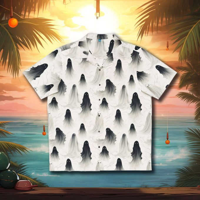 Spooky Surreal Ghost Hawaiian Shirt | Halloween 2