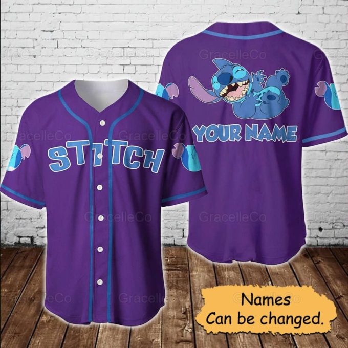 Stitch Baseball Shirt, Disney Stitch Baseball Jersey 2