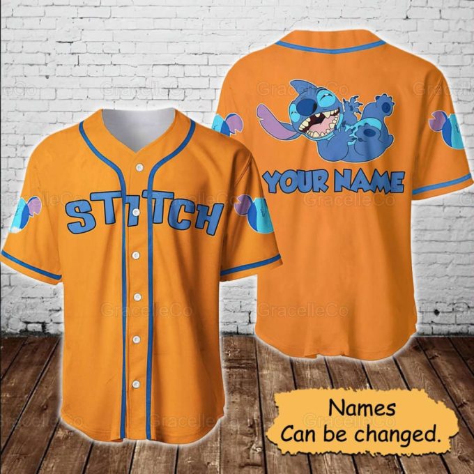 Stitch Baseball Shirt, Disney Stitch Baseball Jersey 3
