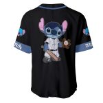 Stitch Blue Black, Disney Cartoon Outfits, Custom Baseball Jersey