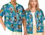 Surfing Bulldog Hawaiian Shirt, Aloha Beach Hawaii Shirt