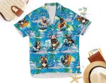 Surfing Bulldog Hawaiian Shirt, Aloha Beach Hawaii Shirt