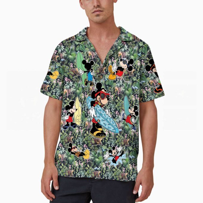 Surfing Disney Mickey Hawaiian Shirt 7