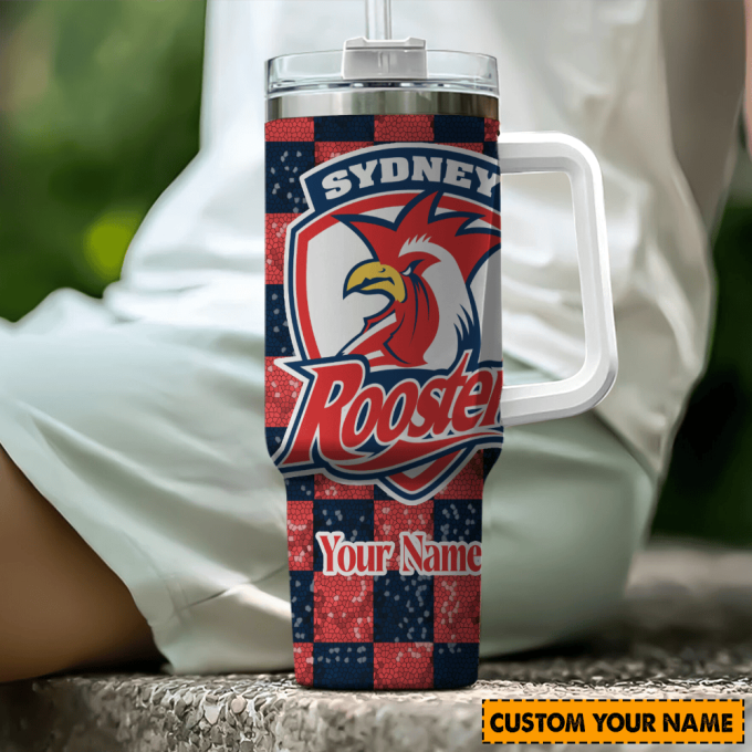 Sydney Roosters Nrl Personalized Stanley Tumbler 40Oz 2
