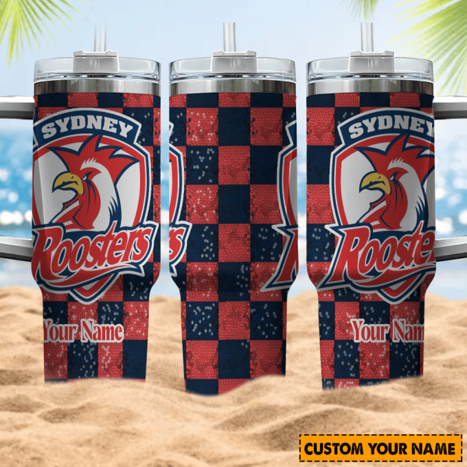 Sydney Roosters Nrl Personalized Stanley Tumbler 40Oz 4