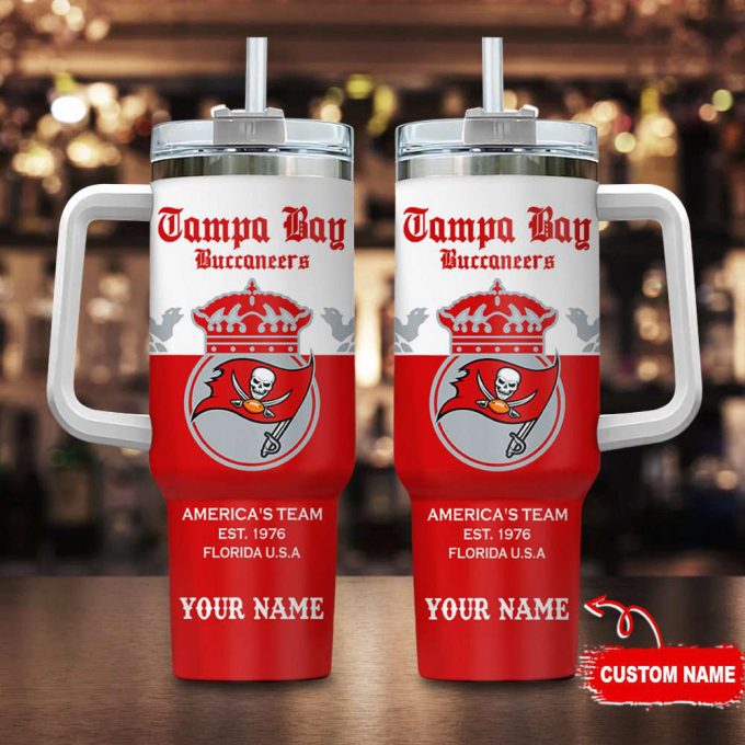 Tampa Bay Buccaneers Personalized Nfl Corona Extra 40Oz Stanley Tumbler 2