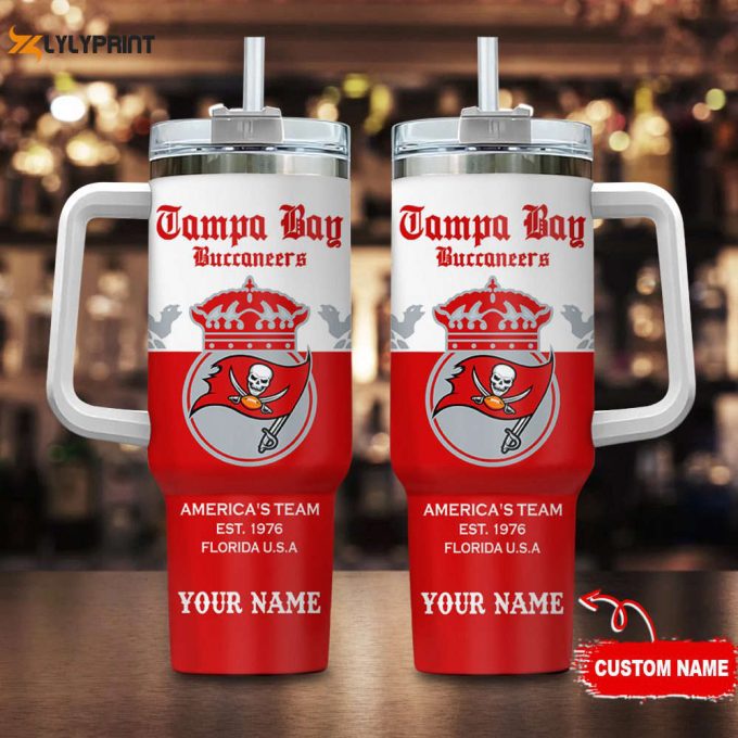 Tampa Bay Buccaneers Personalized Nfl Corona Extra 40Oz Stanley Tumbler 1