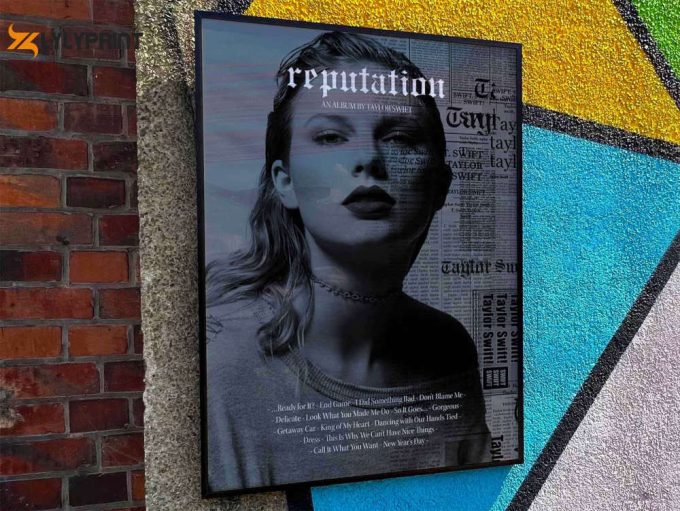 Taylor Swift &Amp;Quot;Reputation&Amp;Quot; Album Cover Poster #Fac 1