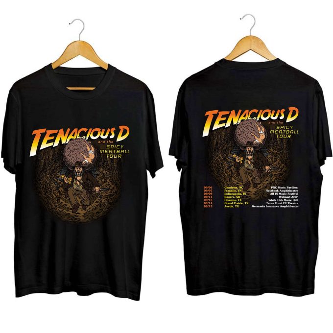 Tenacious D Spicy Meatball Tour 2023 Shirt: Exclusive Fan Concert Tee! 1