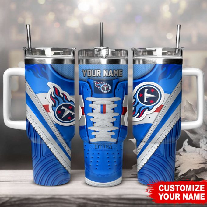 Tennessee Titans Sneaker Nfl Personalized Stanley Tumbler 40Oz 2