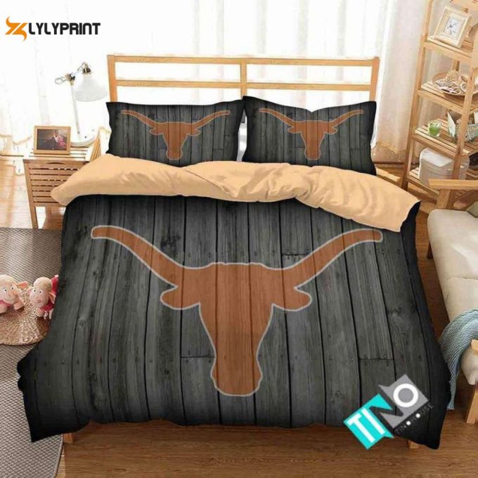 Texas Longhorns Duvet Cover Bedding Set Gift For Fans 2024 Bd863 1