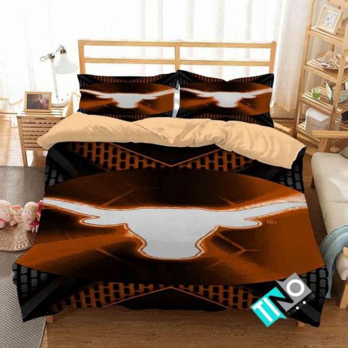 Texas Longhorns Duvet Cover Bedding Set Gift For Fans 2024 Bd867 2