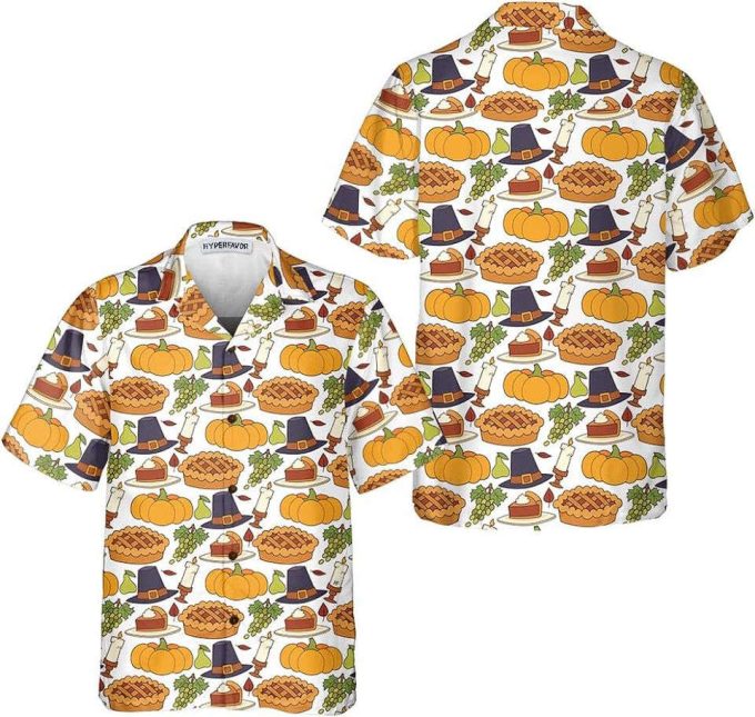 Thanksgiving Pumpkin Pie Hawaiian Shirts 4