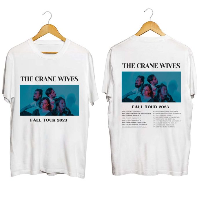 The Crane Wives Fall Tour 2023 Shirt, The Crane Wives Band Fan Shirt, The Crane Wives 2023 Concert Shirt For Fan, The Crane Wives Shirt 1