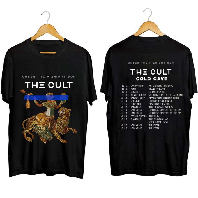 The Cult West Coast Fall Tour 2023 Shirt, The Cult Under The Midnight Tour 2023 Shirt, The Cult 2023 Concert Shirt 1