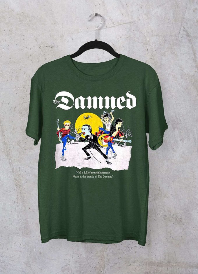 The Damned Tshirt, Hell Is Full Of Musical Amateurs T-Shirt Punk Rock T-Shirt, The Damned Fan Tee, Unisex T-Shirt, Best Gift For Men Women 6