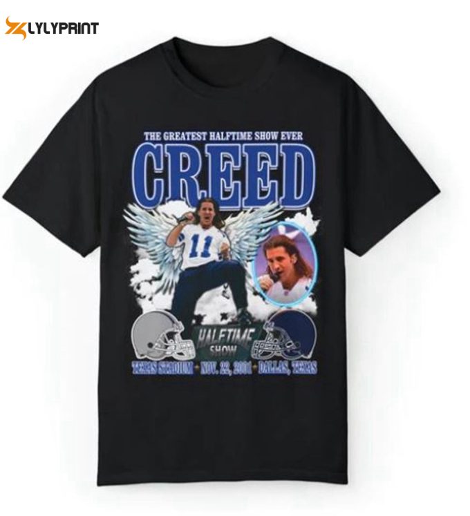 The Greatest Halftime Show Ever Creed Shirt Sweatshirt Hoodie - 2024 Music Concert Tee Vintage Graphic Sweatshirt Perfect Gift For Fan 1