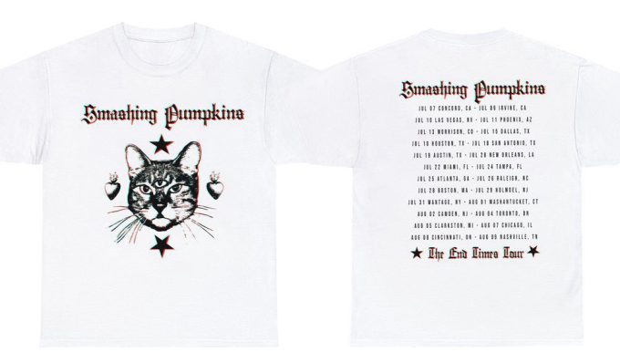The Smashing Pumpkins The End Times Tour T-Shirt, End Of The Times World Tour, 90S The Smashing Pumpkins Concert, Anniversary Gift 2