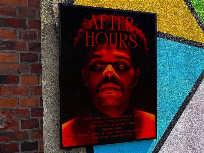 The Weeknd &Quot;After Hours&Quot; Album Cover Poster #Fac 2