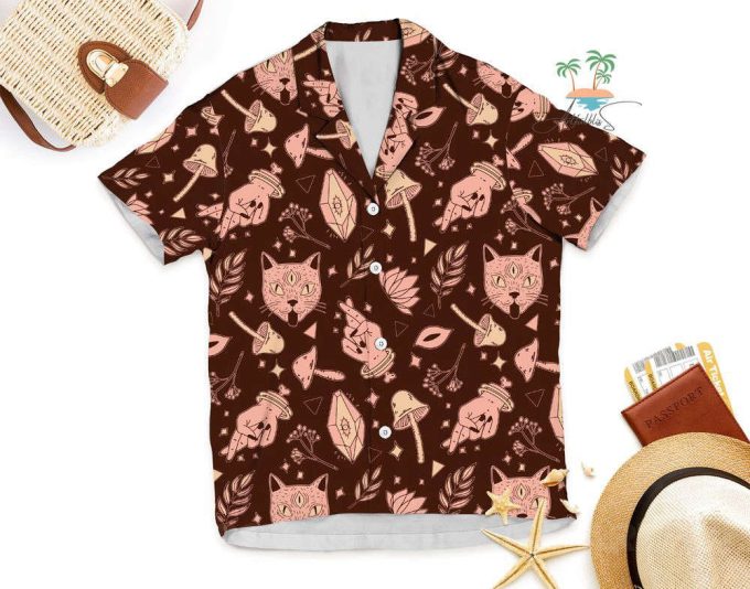 The Witch Cat Lover Halloween Hawaiian Shirt 6