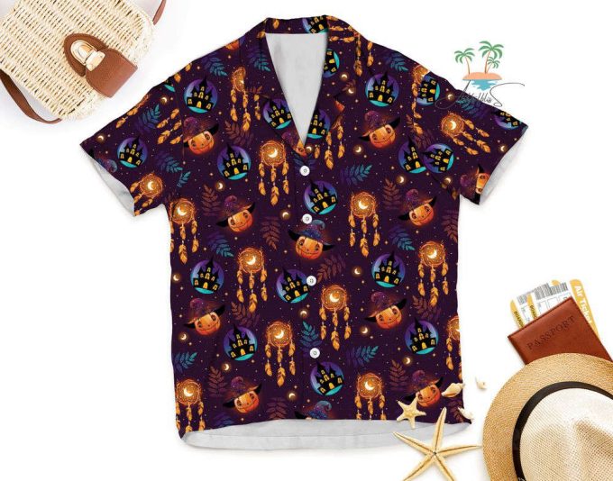 The Witch Pumpkin Halloween Hawaiian Shirt 6