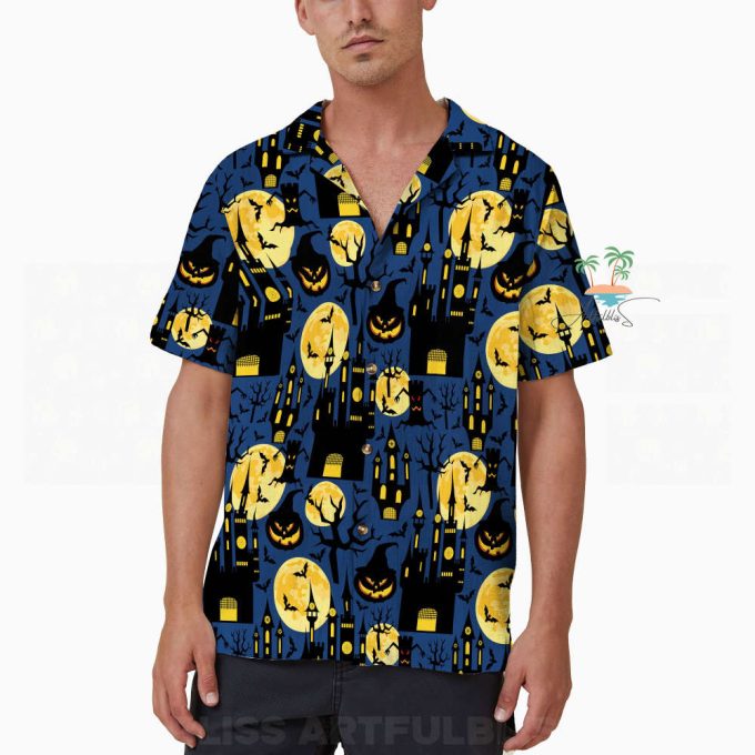 Tis The Season Halloween Pumpkin Hawaiian Shirt, Scary Halloween Spooky Season Hawaii Shirt, Trick Or Treat Button Up Shirt 4