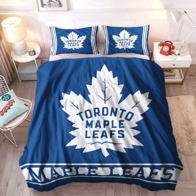 Toronto Maple Leafs Duvet Cover Bedding Set Gift For Fans 2024 Bd869 2