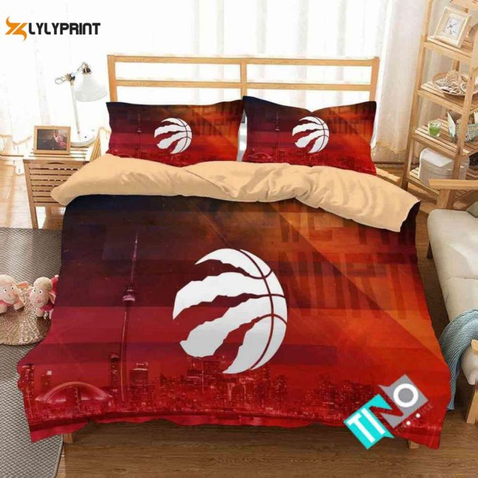 Toronto Raptors Basketball Duvet Cover Bedding Set Gift For Fans 2024 Bd875 1