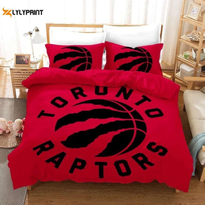 Toronto Raptors Basketball Duvet Cover: Stylish Bedding Set Bd876