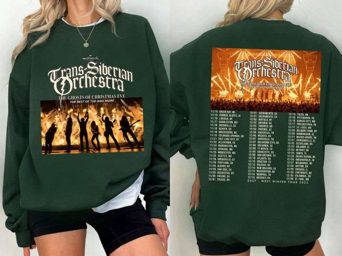 Trans-Siberian Orchestra The Ghost Of Christmas Eve Tour 2023 T-Shirt Sweatshirt, Trans-Siberian Orchestra Winter Tour 2023, Gift For Fan 2