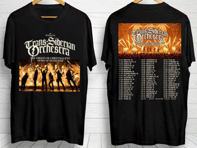 Trans-Siberian Orchestra The Ghost Of Christmas Eve Tour 2023 T-Shirt Sweatshirt, Trans-Siberian Orchestra Winter Tour 2023, Gift For Fan 3