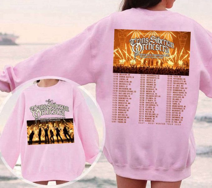 Trans-Siberian Orchestra The Ghost Of Christmas Eve Tour 2023 T-Shirt Sweatshirt, Trans-Siberian Orchestra Winter Tour 2023, Gift For Fan 6