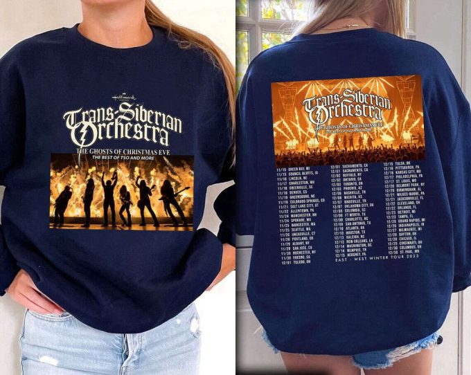 Trans-Siberian Orchestra The Ghost Of Christmas Eve Tour 2023 T-Shirt Sweatshirt, Trans-Siberian Orchestra Winter Tour 2023, Gift For Fan 8