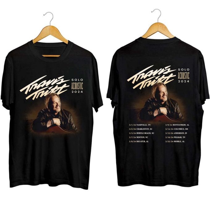 Travis Tritt Solo Acoustic Tour 2024 Shirt - Fan Concert &Amp;Amp; Country Music Tour 1