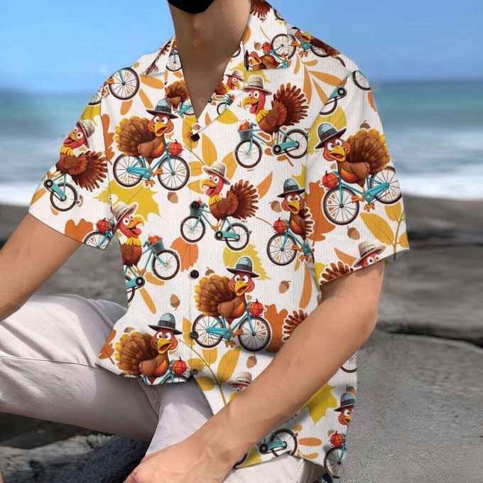 Turkey Thanksgiving Hawaiian Shirt 3