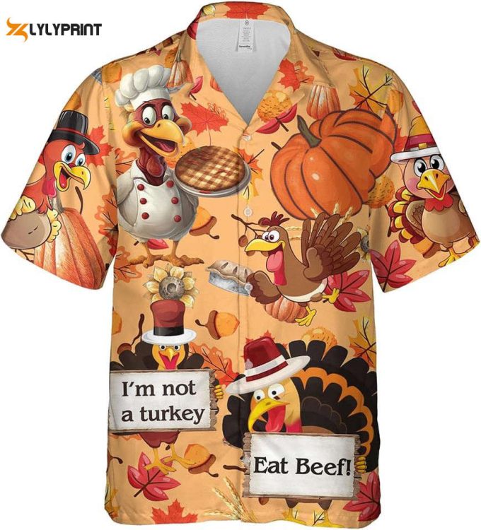 Turkey Thanksgiving Hawaiian Shirt 1