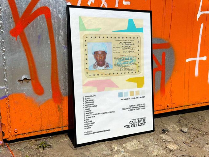 Tyler The Creator &Quot;Call Me If You Get Lost&Quot; Album Cover Poster 8