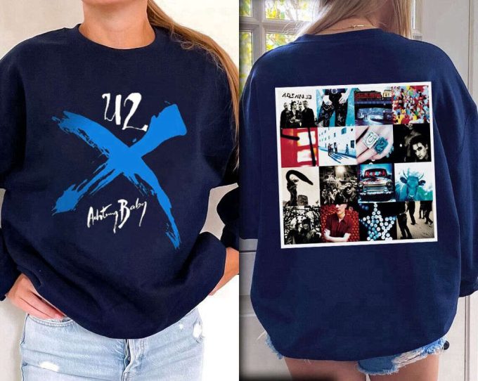 U2 Band Achtung Baby Album T-Shirt, U2 Rock Band Fall Tour 2023 Shirt, U2 Achtung Baby Live At Sphere Shirt, U2 Graphic Shirt, Gift For Fan 7