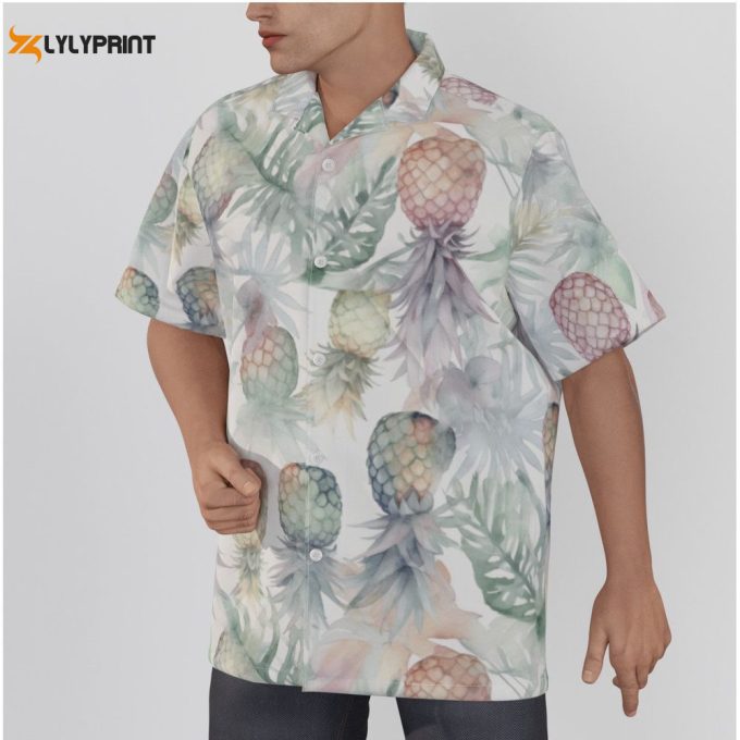 Upside Down Pineapple Men'S Hawaiian Shirt 1