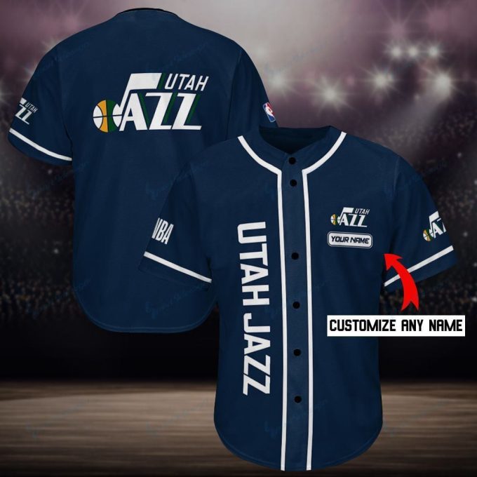 Utah Jazz Baseball Jersey For Fans Gift For Men Dad 2