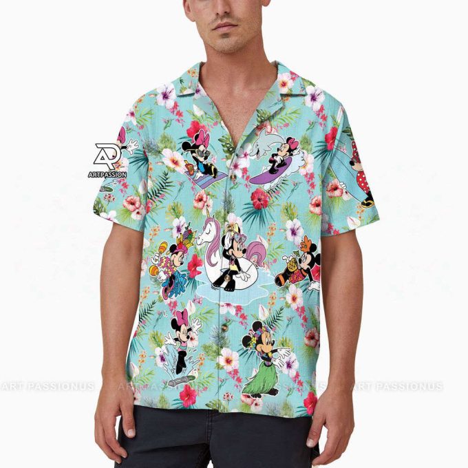 Vintage Minnie And Friends Hawaiian Shirt 4