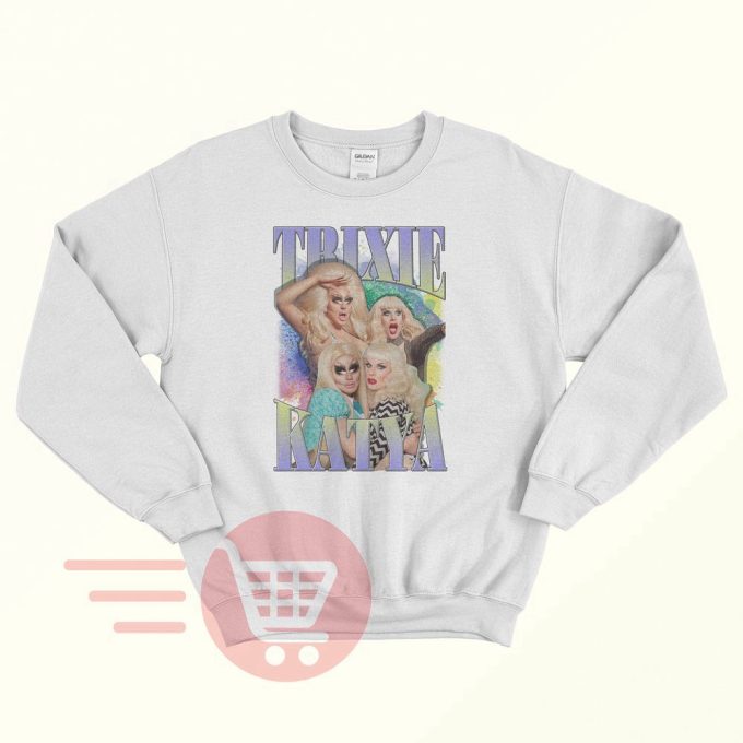 Vintage Trixie &Amp; Katya 90S Retro Unisex Sweatshirt Sweater 3