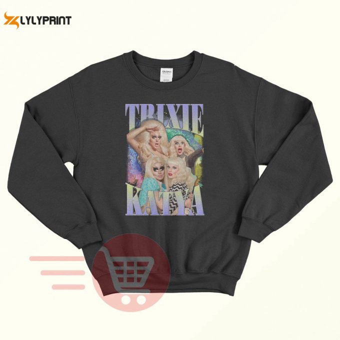 Vintage Trixie &Amp;Amp; Katya 90S Retro Unisex Sweatshirt Sweater 1