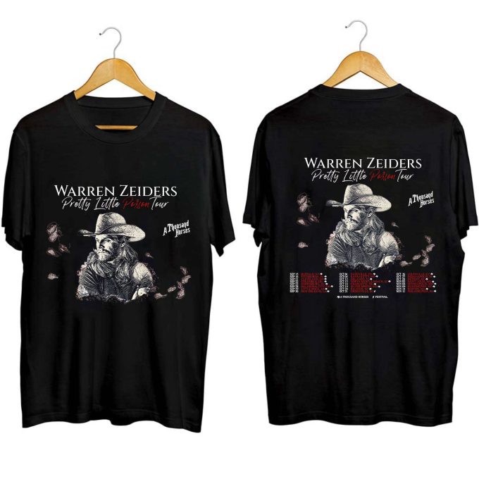 Warren Zeiders Shirt - Pretty Little Poison Tour 2023 Fan Concert Tee 1