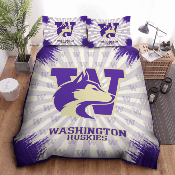 Washington Huskies Duvet Cover Bedding Set Gift For Fans 2024 Bd882 2