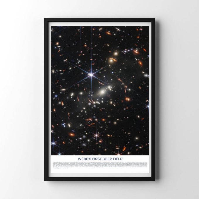 Webb'S First Deep Field, James Webb Space Telescope First Image, Nasa Poster, Jwst Picture, Webb Images 5